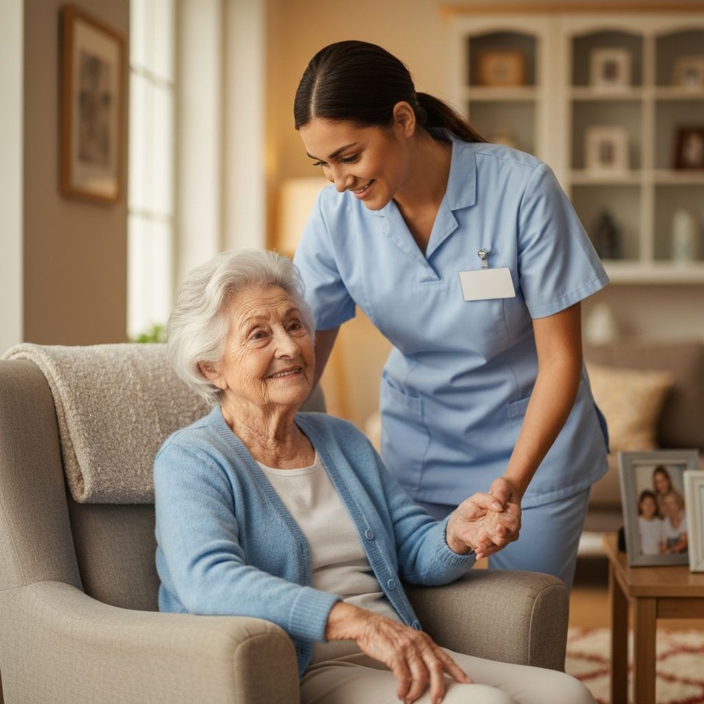 Cuidado profesional a personas mayores